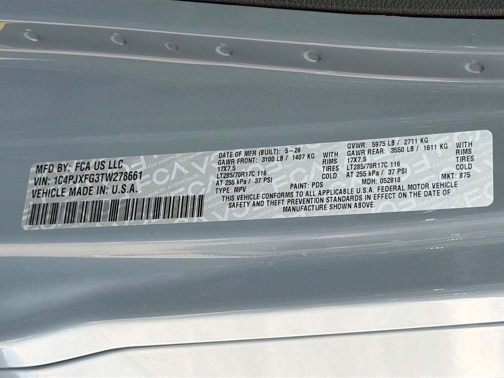 2026 Jeep Wrangler WRANGLER 4-DOOR RUBICON