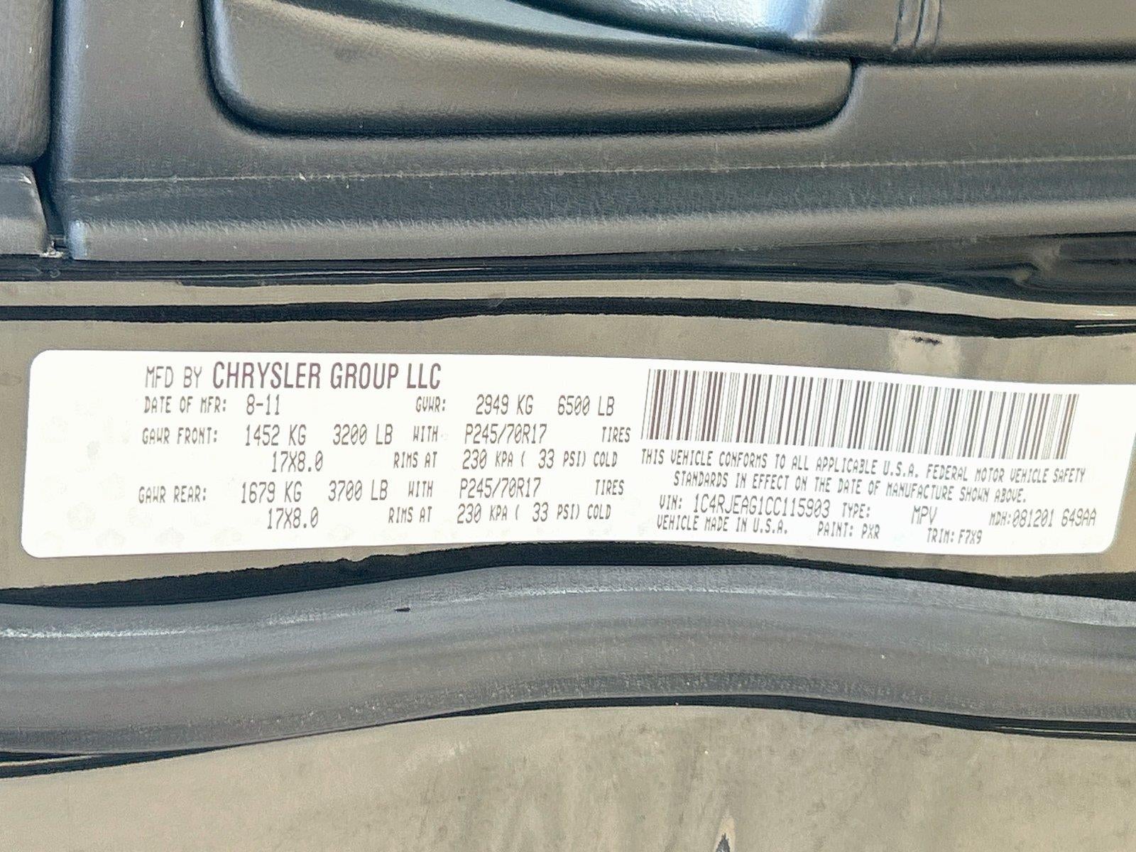 2012 Jeep Grand Cherokee Laredo