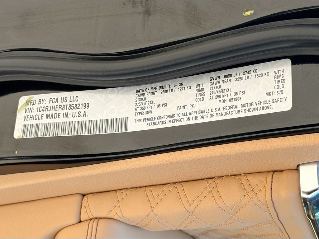 2026 Jeep Grand Cherokee GRAND CHEROKEE SUMMIT 4X4