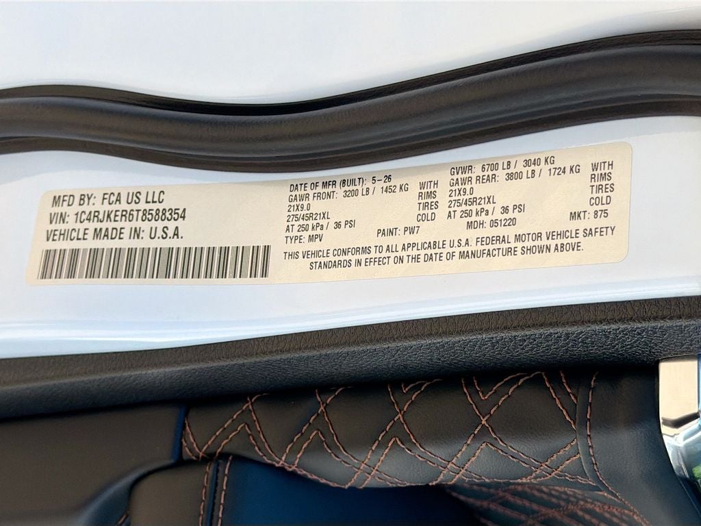 2026 Jeep Grand Cherokee GRAND CHEROKEE L SUMMIT 4X4