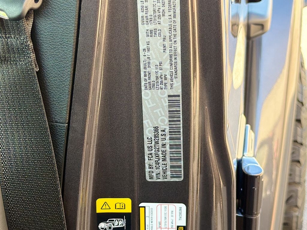 2026 Jeep Wrangler WRANGLER 4-DOOR RUBICON X