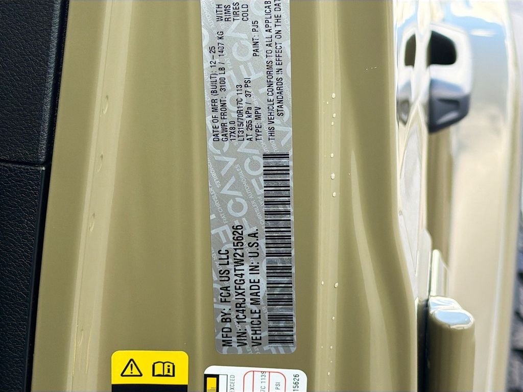 2026 Jeep Wrangler WRANGLER 4-DOOR RUBICON X