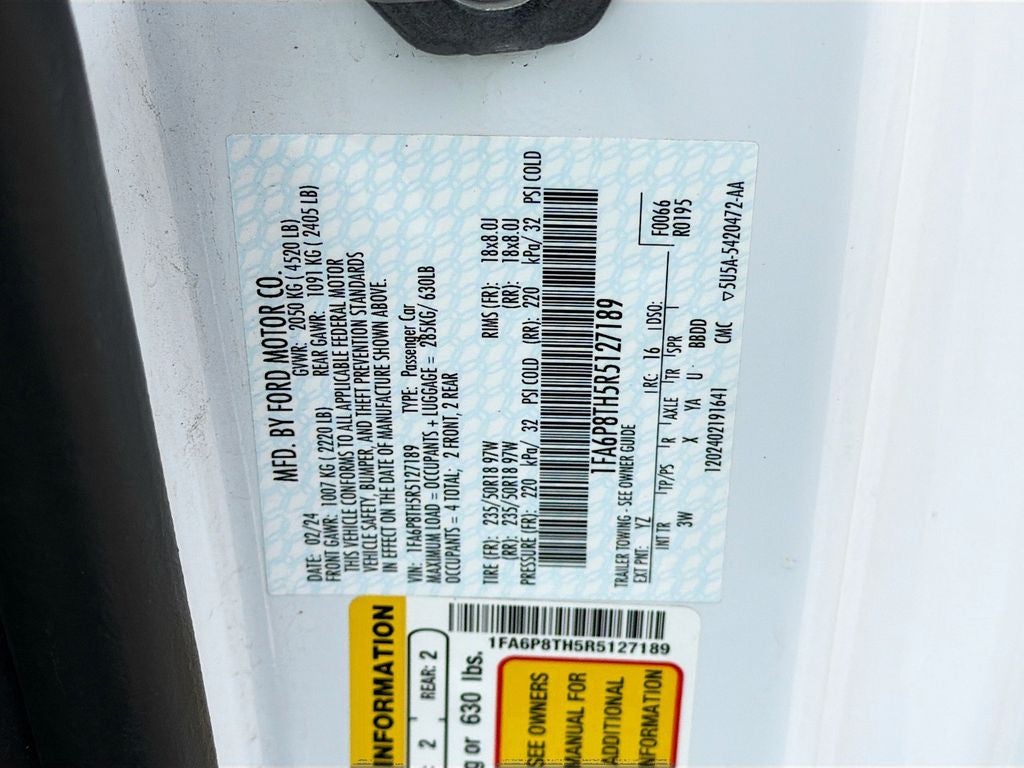 2024 Ford Mustang EcoBoost Premium Fastback