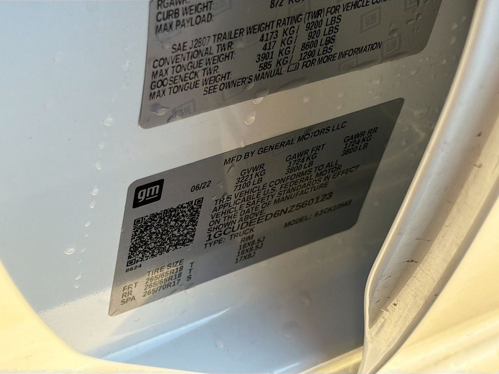 2022 Chevrolet Silverado 1500 4WD Crew Cab Short Bed RST