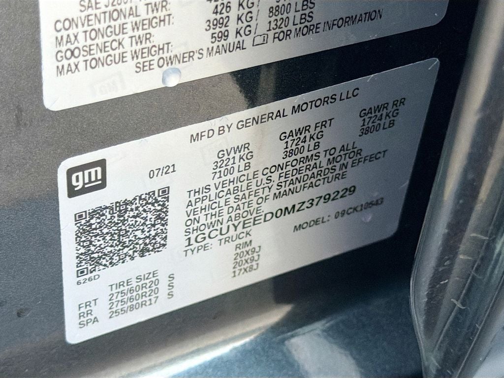 2021 Chevrolet Silverado 1500 4WD Crew Cab Short Bed RST