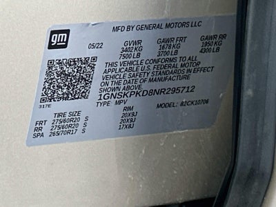 2022 Chevrolet Tahoe 4WD Z71