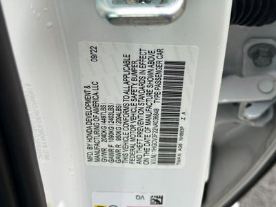 2022 Honda Accord Hybrid Sport
