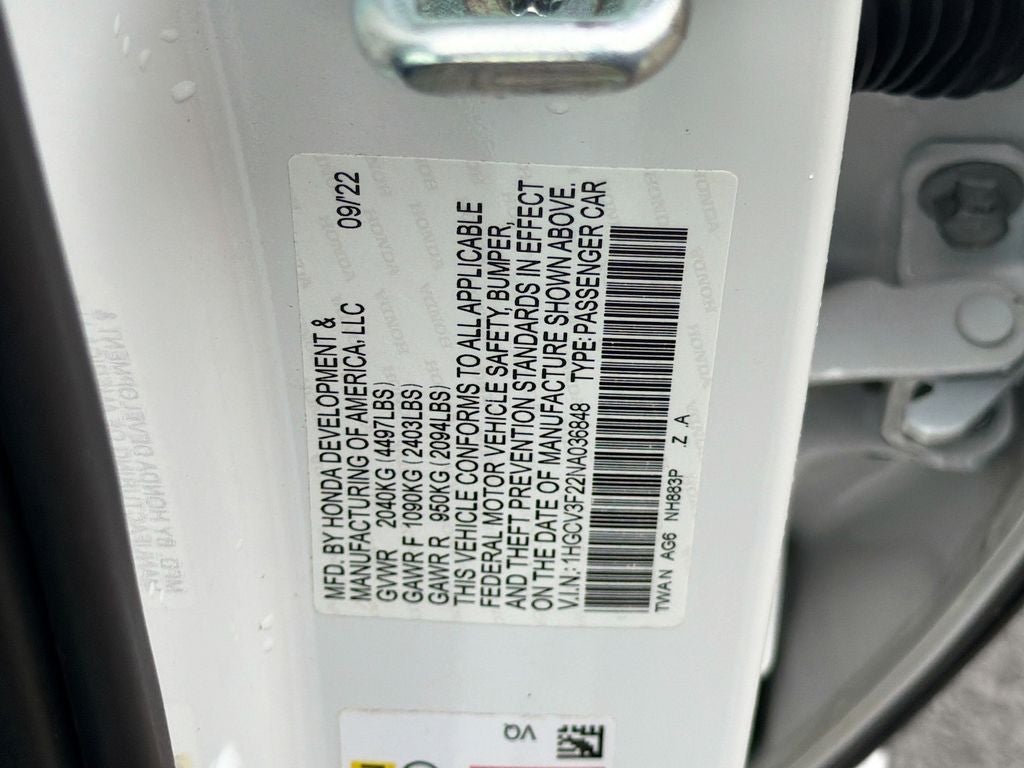 2022 Honda Accord Hybrid Sport