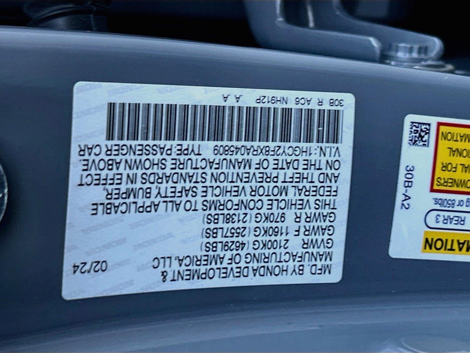 2024 Honda Accord Hybrid Touring