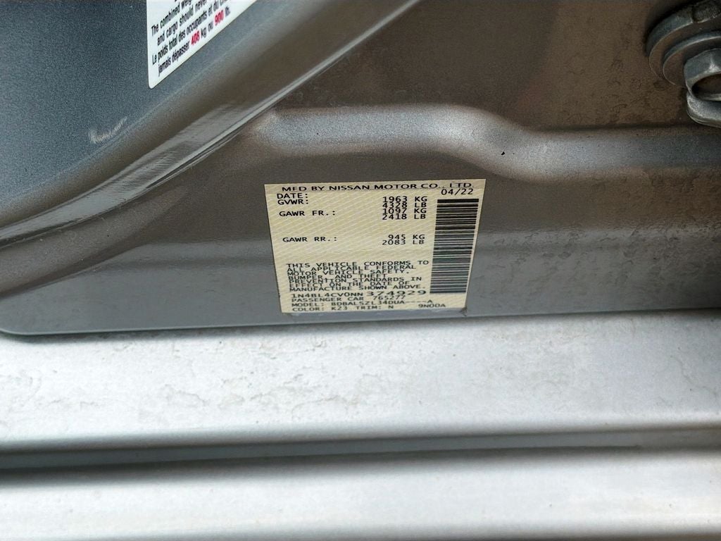 2022 Nissan Altima SR FWD