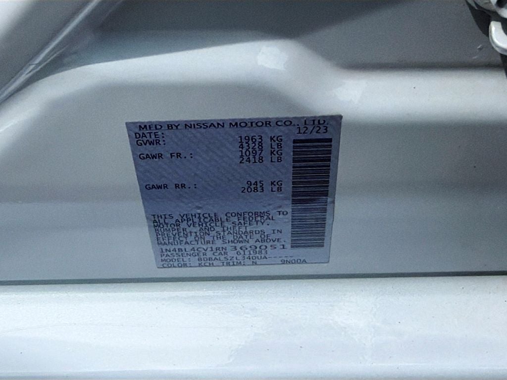 2024 Nissan Altima SR FWD