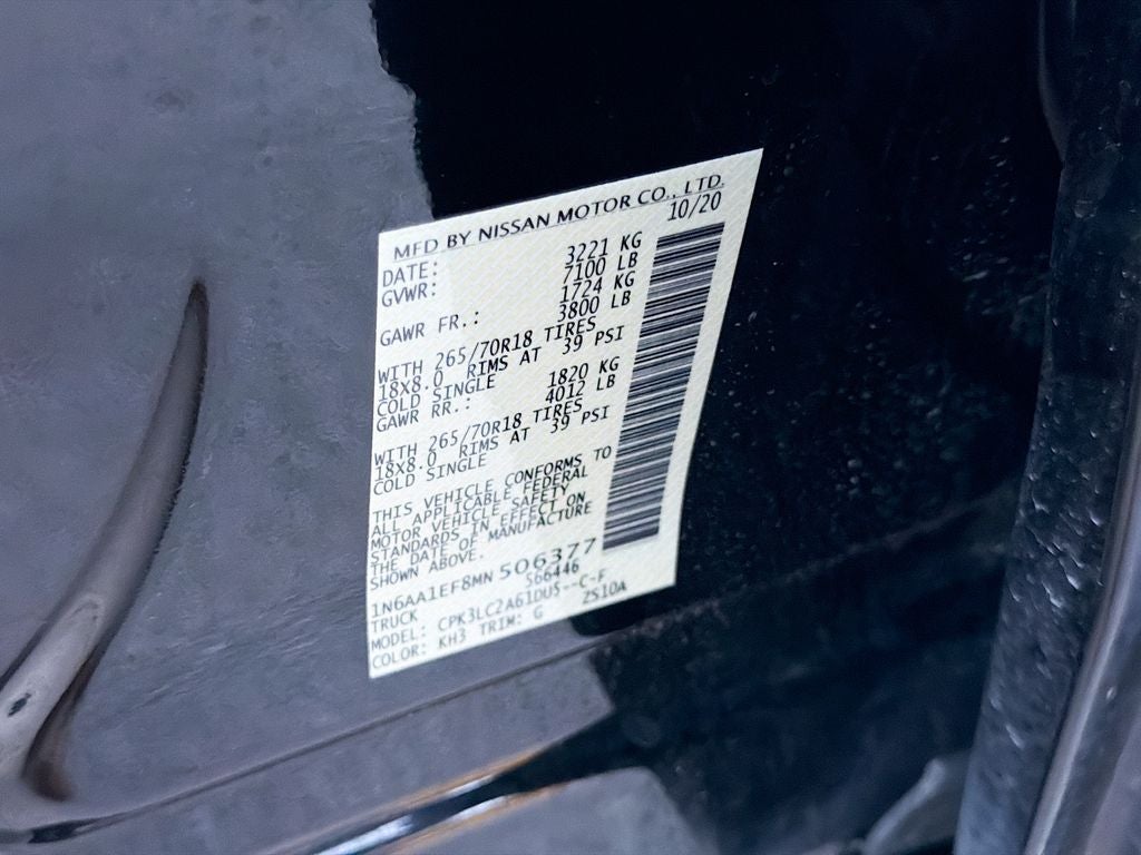 2021 Nissan TITAN Crew Cab SV 4x2