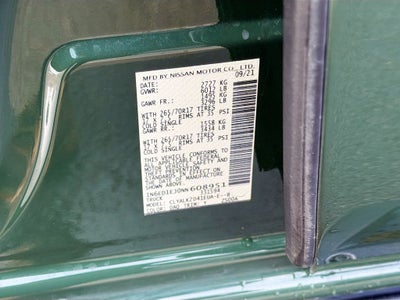 2022 Nissan Frontier Crew Cab PRO-X 4x2