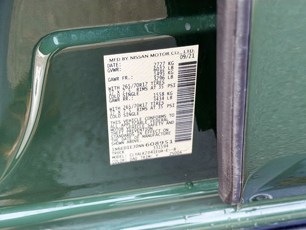 2022 Nissan Frontier Crew Cab PRO-X 4x2