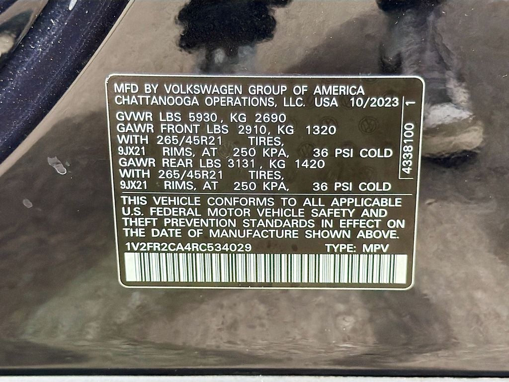 2024 Volkswagen Atlas 2.0T SEL Premium R-Line