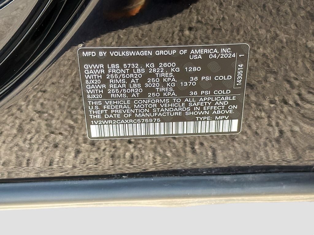 2024 Volkswagen Atlas 2.0T SE w/Technology