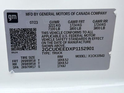 2023 Chevrolet Silverado 1500 4WD Crew Cab Short Bed RST