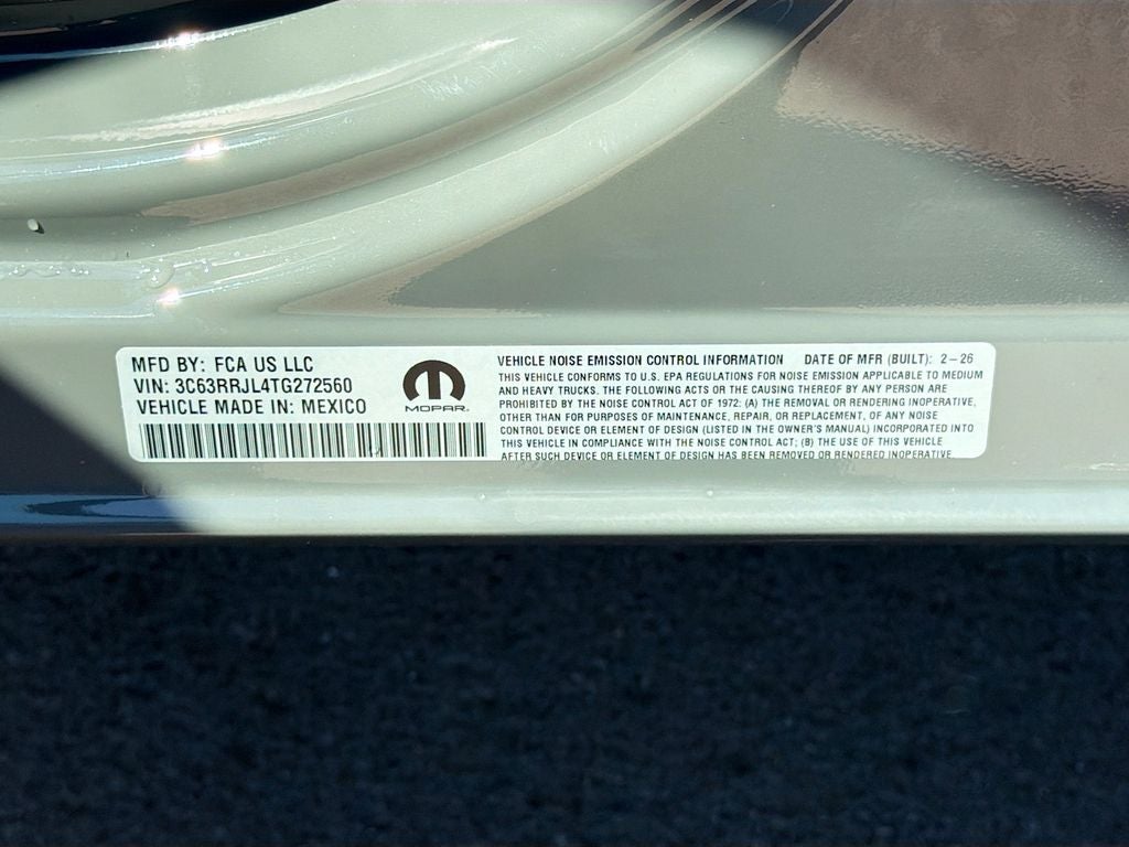 2026 RAM Ram 3500 RAM 3500 LARAMIE CREW CAB 4X4 8' BOX