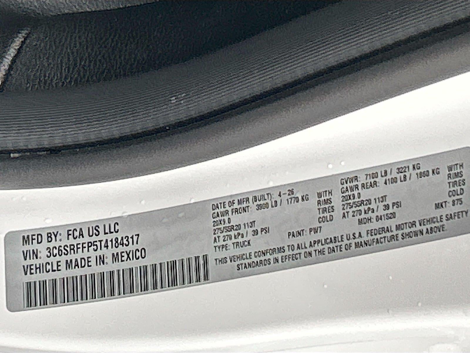 2026 RAM 1500 RAM 1500 BIG HORN CREW CAB 4X4 5'7' BOX