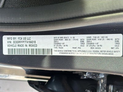 2026 RAM Ram 1500 RAM 1500 BIG HORN CREW CAB 4X4 5'7' BOX