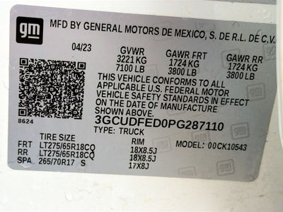 2023 Chevrolet Silverado 1500 4WD Crew Cab Short Bed LT Trail Boss