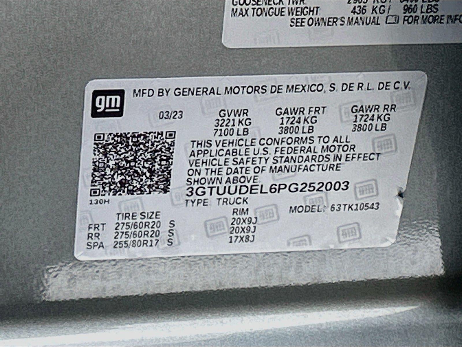 2023 GMC Sierra 1500 4WD Crew Cab Short Box SLT