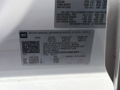 2022 GMC Sierra 1500 4WD Crew Cab Short Box Denali