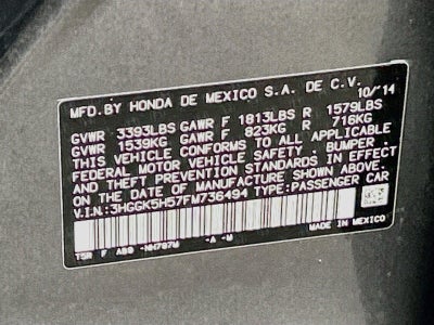 2015 Honda Fit LX