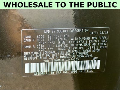 2019 Subaru Ascent Touring