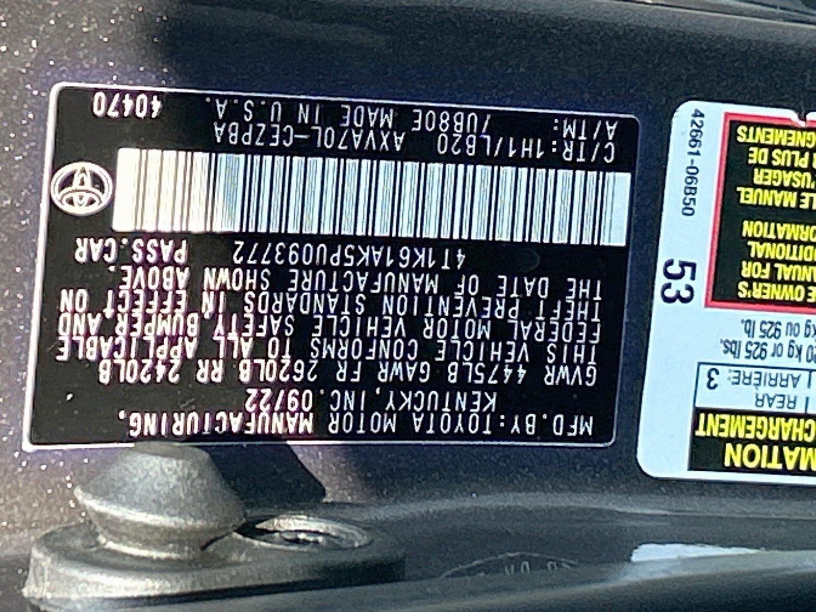 2023 Toyota Camry XSE
