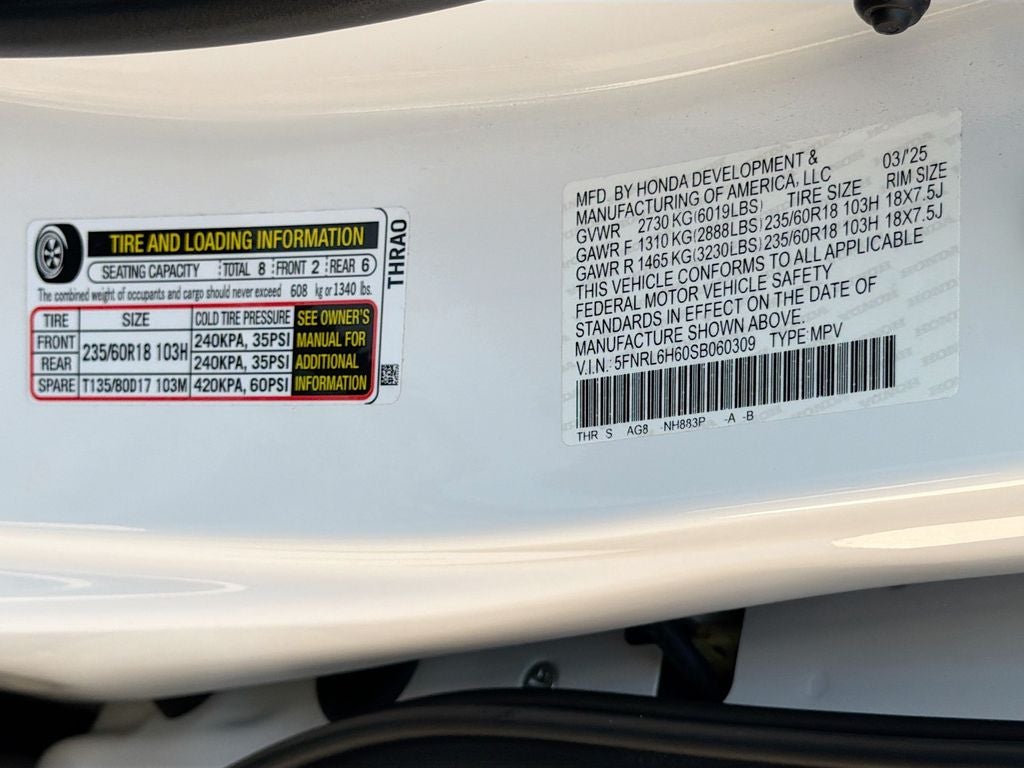 2025 Honda Odyssey EX-L