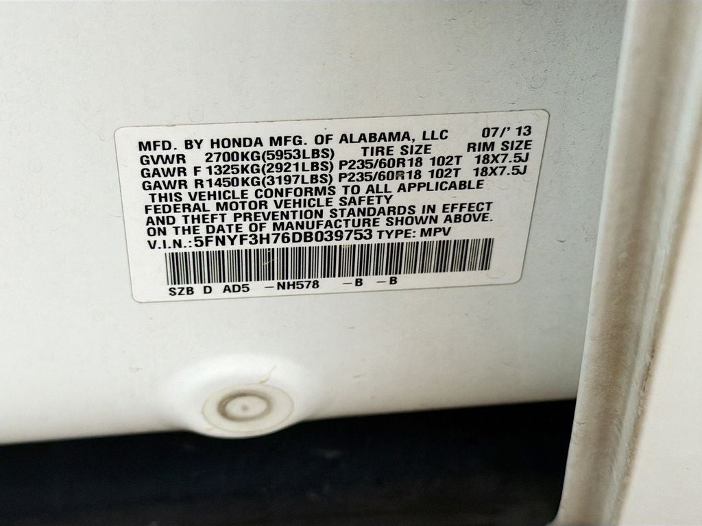 2013 Honda Pilot EX-L