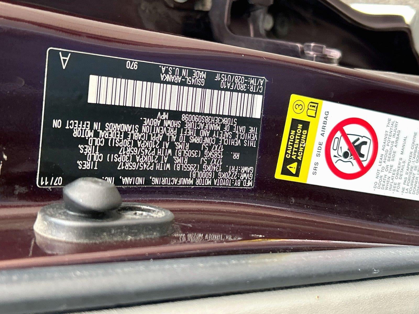 2011 Toyota Highlander Base V6