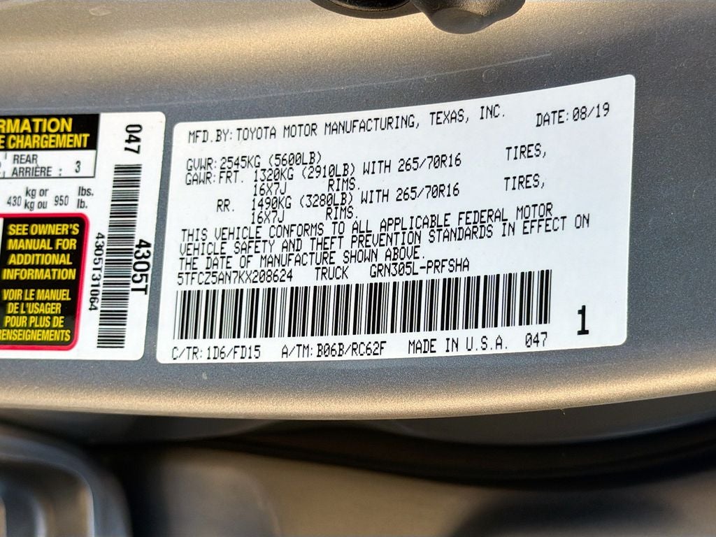 2019 Toyota Tacoma TRD Off Road