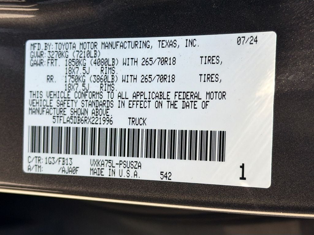 2024 Toyota Tundra SR5