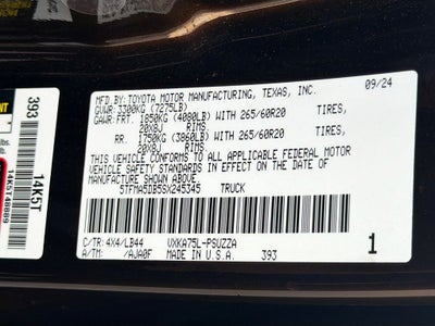 2025 Toyota Tundra 1794 Edition