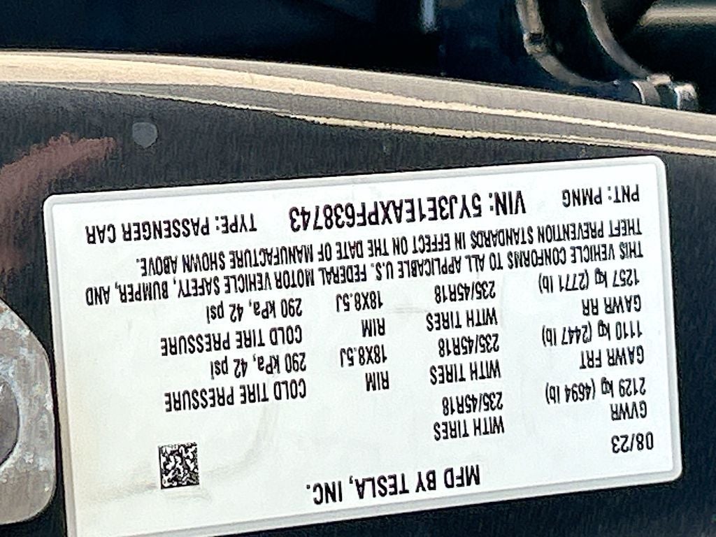 2023 Tesla Model 3 Rear-Wheel Drive