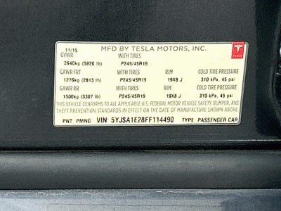 2015 Tesla Model S 85D