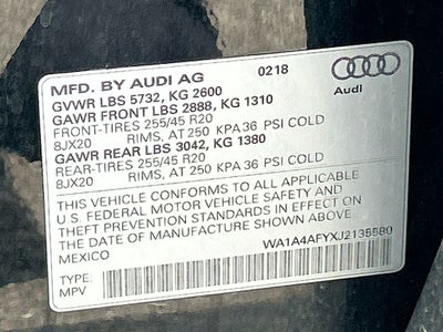 2018 Audi SQ5 3.0T Premium Plus