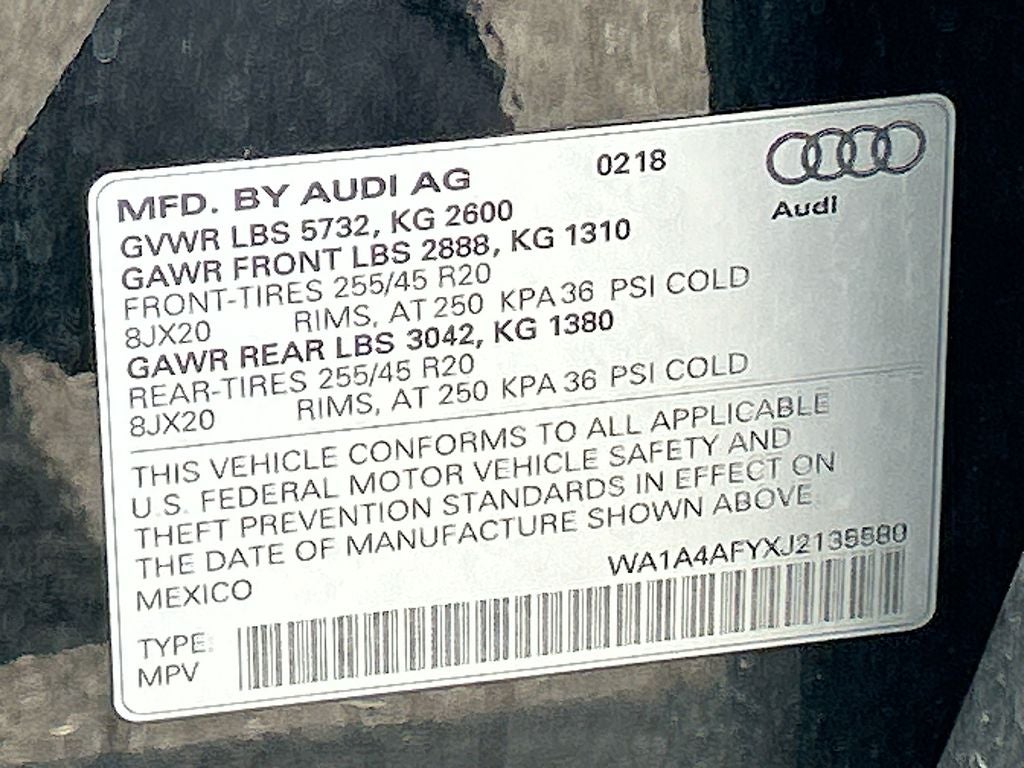 2018 Audi SQ5 3.0T Premium Plus