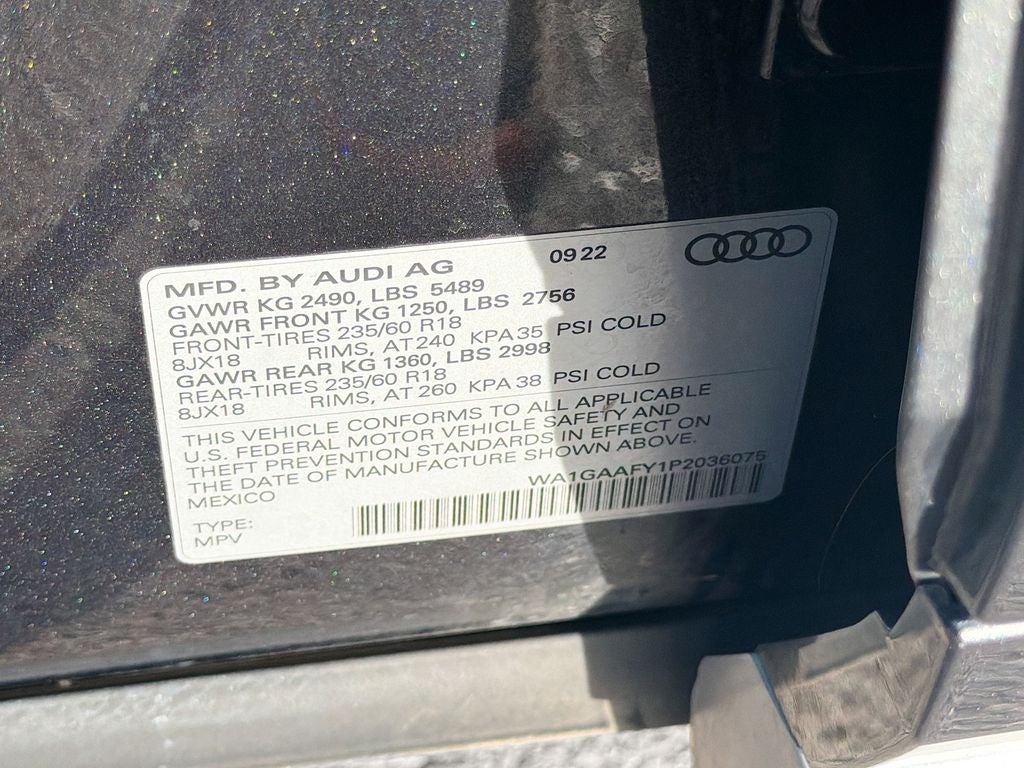 2023 Audi Q5 Premium 45 TFSI S line quattro