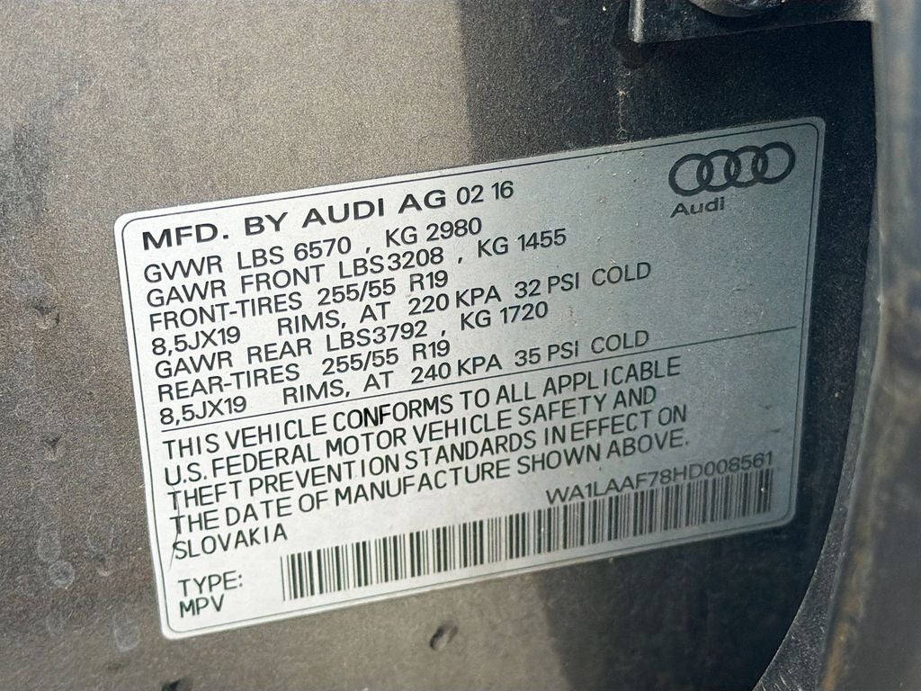 2017 Audi Q7 3.0T Premium