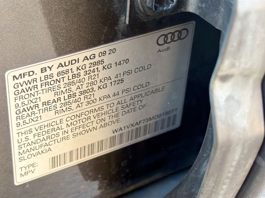 2021 Audi Q7 Prestige 55 TFSI quattro Tiptronic