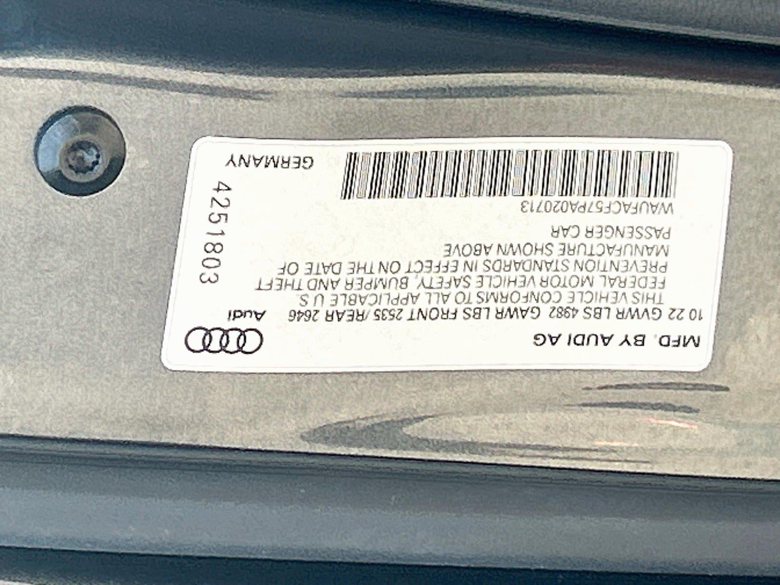 2023 Audi A5 Sportback Premium Plus 45 TFSI S line quattro S tronic