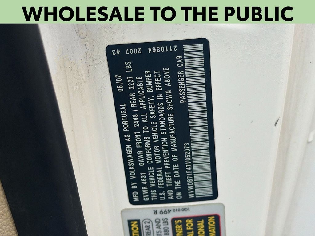 2007 Volkswagen Eos 3.2L