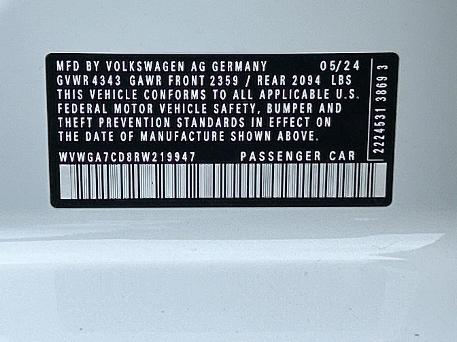 2024 Volkswagen Golf GTI S